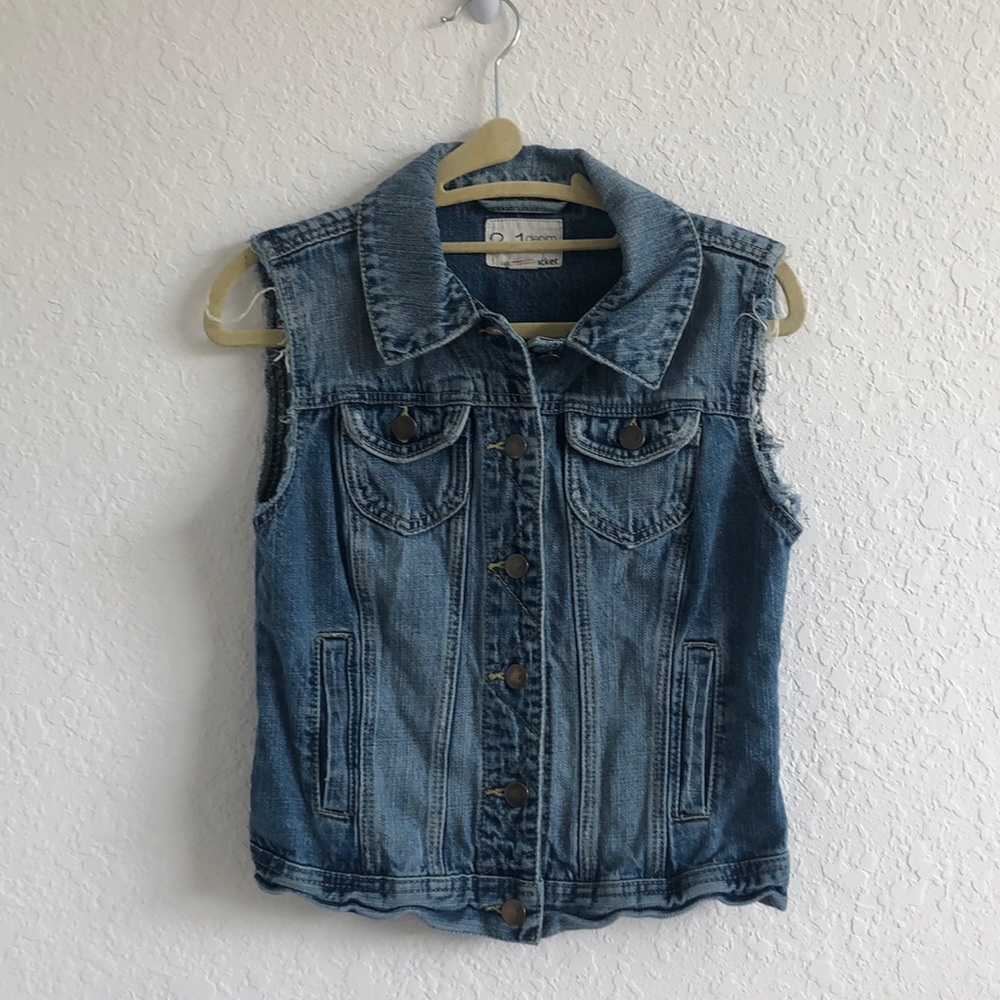 2.1 Denim Cut Off Vest